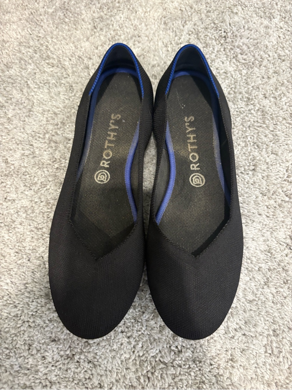 Rothy’s The Flat Black Round Toe Flats – Size 10.5